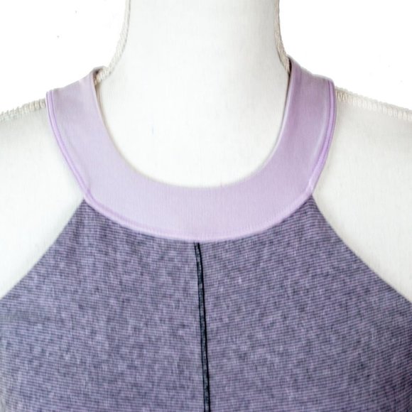 LULUEMON Stripped Open Back Cross Strap Tank 4 - Picture 7 of 8